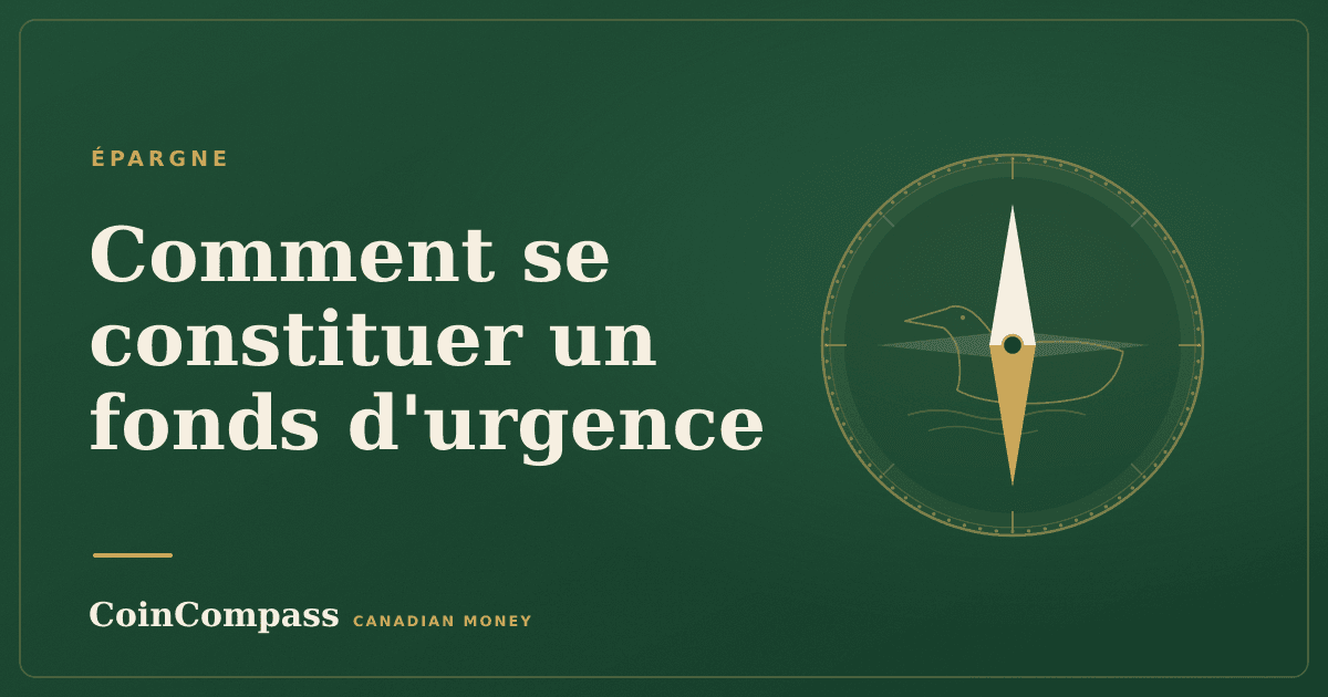 Comment se constituer un fonds d'urgence — Épargne · CoinCompass