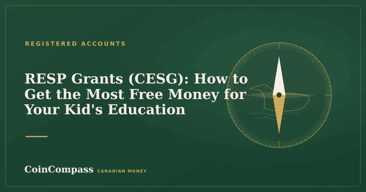 RESP Grants (CESG): How to Get the Most Free Money for Your Kid's Education — Registered accounts · CoinCompass