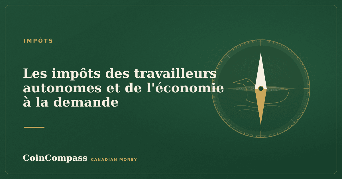 Les impôts des travailleurs autonomes et de l'économie à la demande — Impôts · CoinCompass