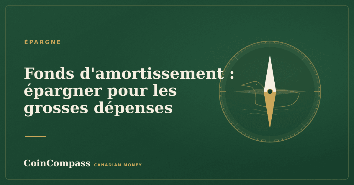 Fonds d'amortissement : épargner pour les grosses dépenses — Épargne · CoinCompass