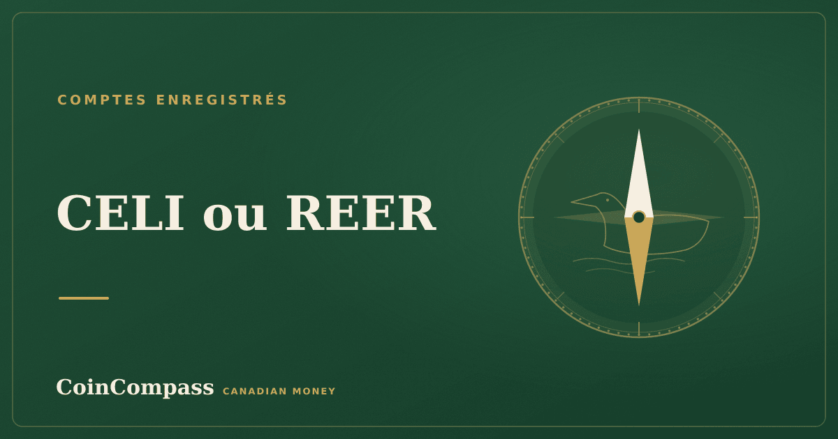 CELI ou REER — Comptes enregistrés · CoinCompass