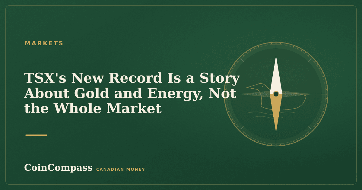 TSX's New Record Is a Story About Gold and Energy, Not the Whole Market — Markets · CoinCompass