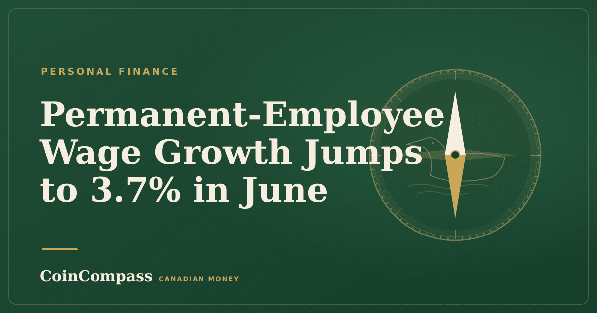 Permanent-Employee Wage Growth Jumps to 3.7% in June — Personal finance · CoinCompass