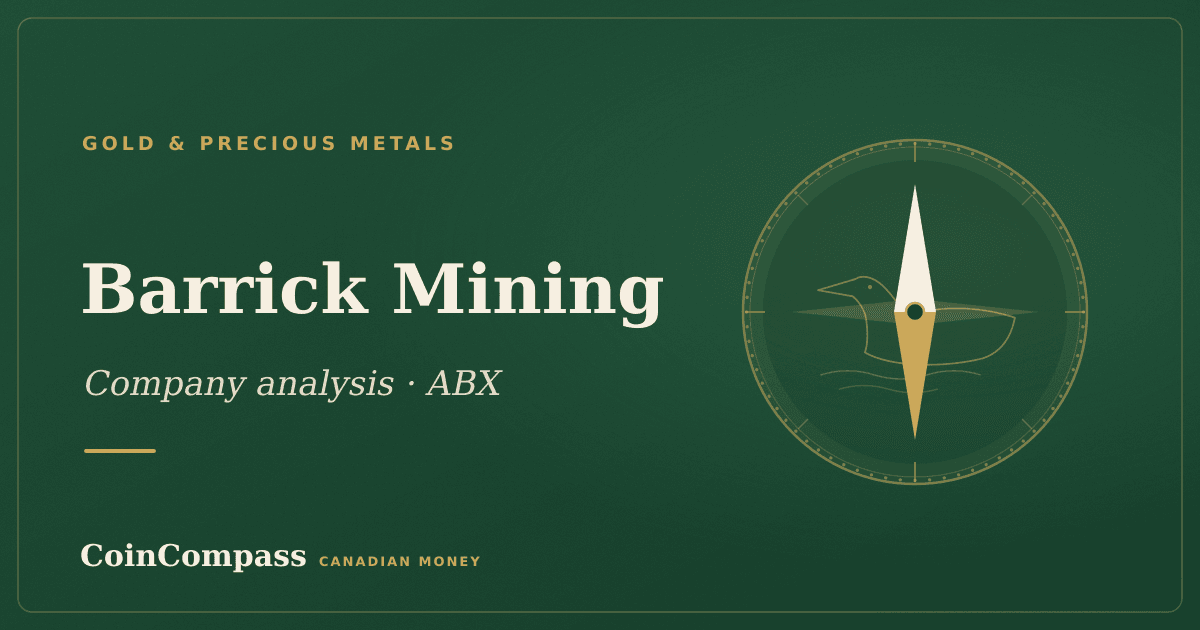 Barrick Mining (ABX) — Gold & Precious Metals · company analysis · CoinCompass