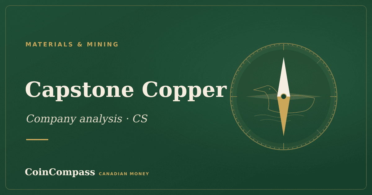 Capstone Copper (CS) — Materials & Mining · company analysis · CoinCompass