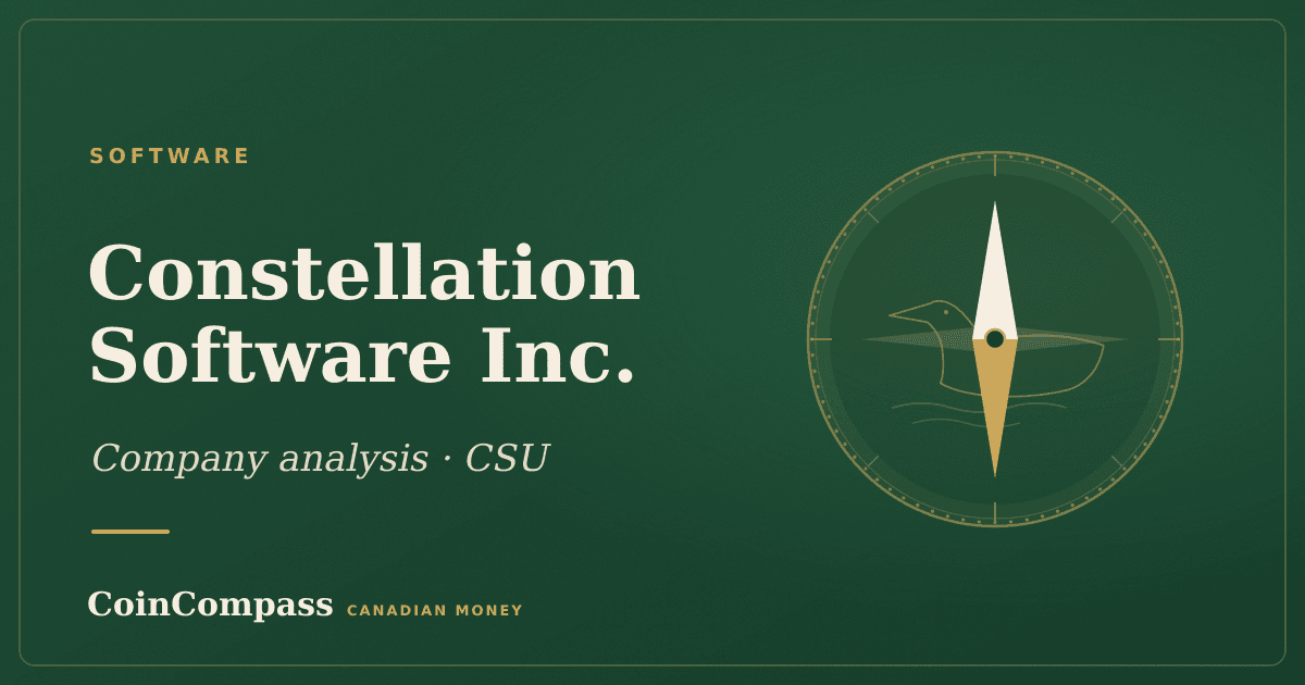 Constellation Software Inc. (CSU) — Software · company analysis · CoinCompass