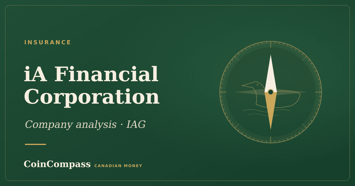 iA Financial Corporation (IAG) — Insurance · company analysis · CoinCompass