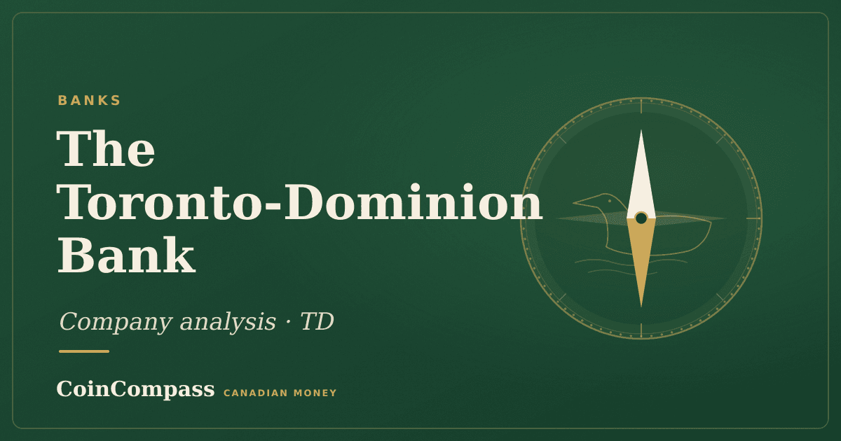 The Toronto-Dominion Bank (TD) — Banks · company analysis · CoinCompass